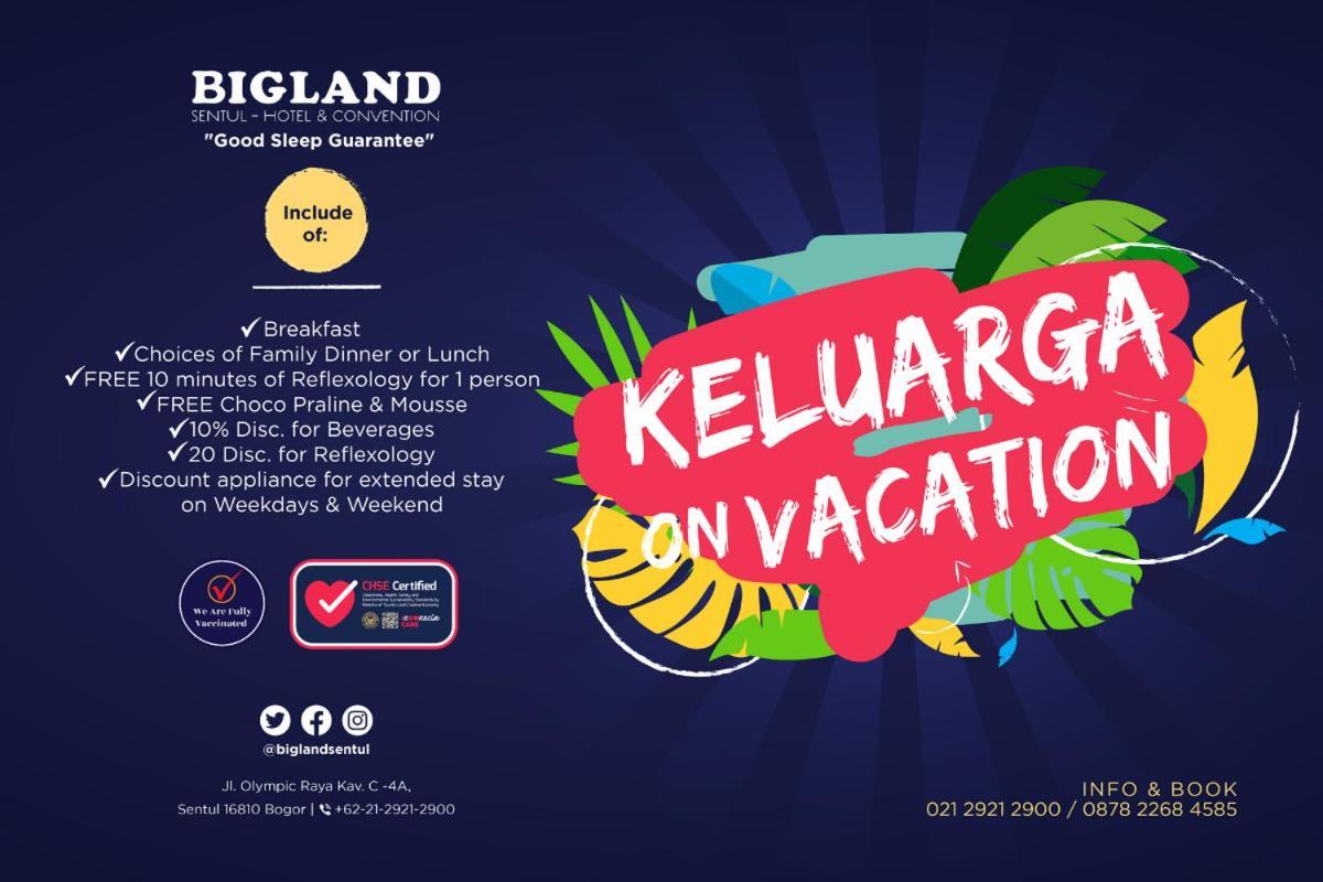 Bigland Hotel & Convention Sentul Bogor Buitenkant foto